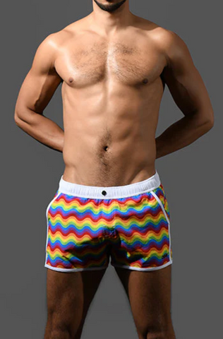 Andrew Christian Pride Wave Swim Shorts (70185)