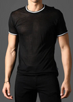 Andrew Christian Sheer Burnout Ringer Tee (10445)
