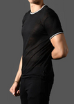 Andrew Christian Sheer Burnout Ringer Tee (10445)