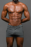 Andrew Christian Skinny Stretch Cargo Shorts (3" Inseam) (6880)