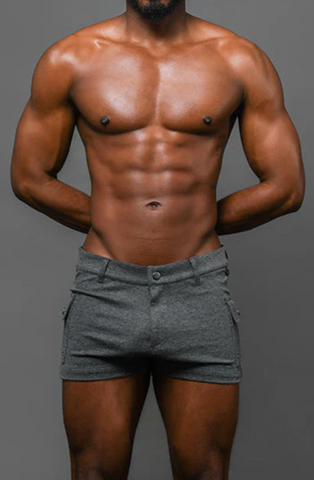 Andrew Christian Skinny Stretch Cargo Shorts (3" Inseam) (6880)