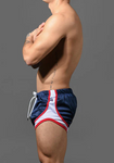 Andrew Christian Sports Mesh Jogger Shorts (3" Inseam) (6879)