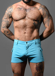 Andrew Christian Skinny Stretch Jean Shorts (3" Inseam) (6890)