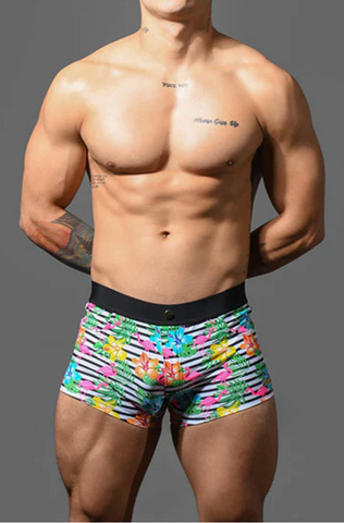 Andrew Christian Island Tropic Ring Swim Trunk (70155)