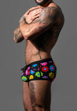 Andrew Christian Flower Power Pocket Swim Trunk (70175)