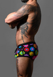 Andrew Christian Flower Power Pocket Swim Trunk (70175)