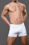 Andrew Christian Skinny Stretch Jean Shorts (4" Inseam) (6899)