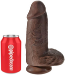 King Cock Chubby Cock With Balls 9"
