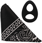 Rock Solid - The Code - Silicone Cock-Ring with Bandanna