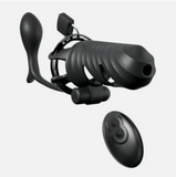 C-Ringz Remote-Controlled Vibrating Cock Blocker with Ass-Gasm Plug (597023)