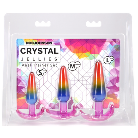 Crystal Jellies - Rainbow Anal Trainer Set (0289.25)