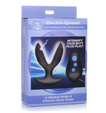 Zeus Electrosex - Electro-Spread 64X Vibrating & E-Stim Silicone Butt Plug (XRAG550)