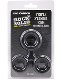 Rock Solid - Silicone Triple Stamina Ring with Metal Beads (3701.38)