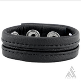 3-Snap Leather Striped Cockrings (TCI-9717)