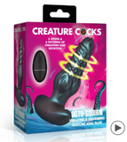 Creature Cocks - Octo-Squirm Vibrating & Squirming Silicone Anal Plug (XRAH825)