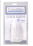 TitanMen - Cock Sleeve with Ball Strap - 2 sizes