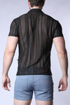 Timoteo Sicily Crochet Mesh Shirt (TMS253)