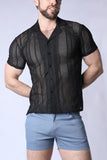 Timoteo Sicily Crochet Mesh Shirt (TMS253)