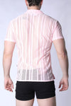 Timoteo Sicily Crochet Mesh Shirt (TMS253)