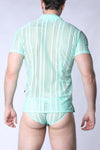 Timoteo Sicily Crochet Mesh Shirt (TMS253)