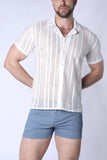 Timoteo Sicily Crochet Mesh Shirt (TMS253)