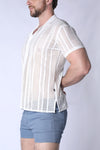 Timoteo Sicily Crochet Mesh Shirt (TMS253)