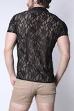 Timoteo Sorrento Button-Down Lace Shirt (TMS286)