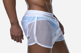 Pump White Mesh Short