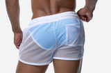 Pump White Mesh Short