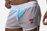 Pump White Mesh Short