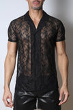 Timoteo Windsor Button-Down Lace Shirt (TMS290)