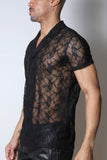 Timoteo Windsor Button-Down Lace Shirt (TMS290)