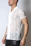 Timoteo Windsor Button-Down Lace Shirt (TMS290)