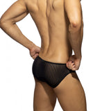 Addicted Black Stripe Bikini Brief (AD1412)