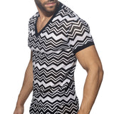 Addicted Isparta V-Nect T-Shirt (AD1368)