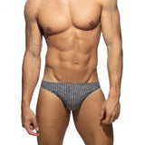 Addicted Jeans Rib Knit Thong (AD1474)
