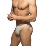 Addicted Jeans Rib Knit Thong (AD1474)