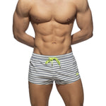 Addicted Navy Stripes Recycled Swim Shorts (ADS353)