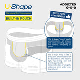 Addicted Navy Stripes Recycled Swim Shorts (ADS353)
