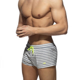 Addicted Navy Stripes Recycled Swim Shorts (ADS353)
