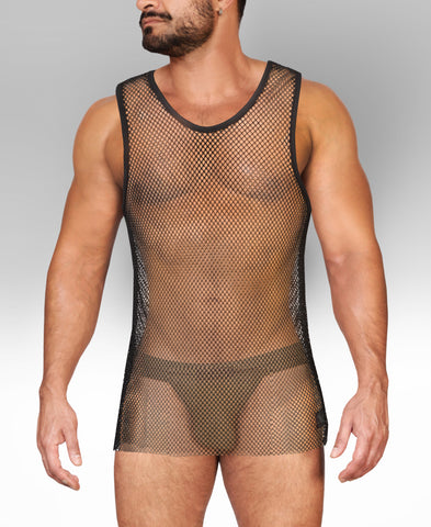 Alpha Charlie - Diamond Mesh Tank Top