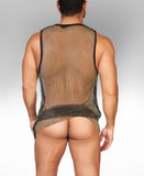 Alpha Charlie - Diamond Mesh Tank Top