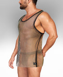 Alpha Charlie - Diamond Mesh Tank Top