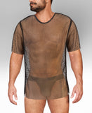 Alpha Charlie - Diamond Mesh Short Sleeved Tee