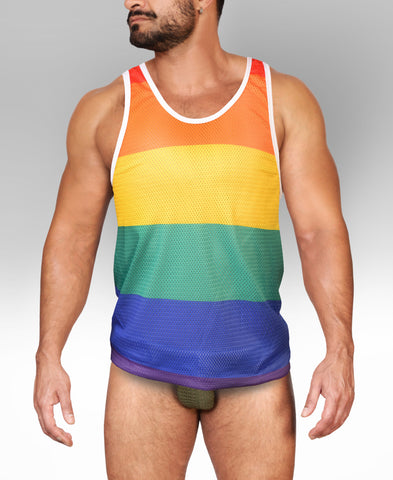 Alpha Charlie - Rainbow Front Line Tank Top