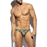 ES Collection Peacock Print Swim Brief (2604)