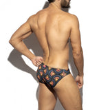 ES Collection Peacock Print Swim Brief (2604)