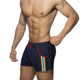 Addicted Rainbow Tape Swim Shorts (ADS321)