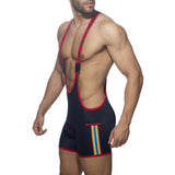 Addicted Rainbow Tape Wrestling Suit (ADS322)
