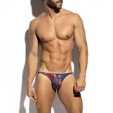 ES Collection Striped Floral Bikini Brief (UN686)